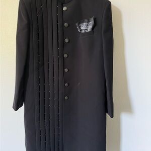 Elegant Black Men's SHERWANI indowestern formal suit
